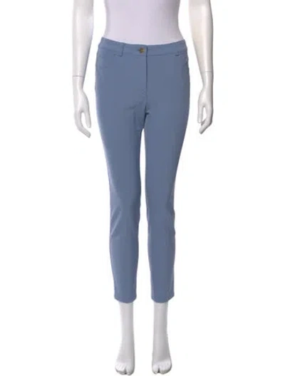 Pre-owned Escada Skinny Leg Pants In Blue