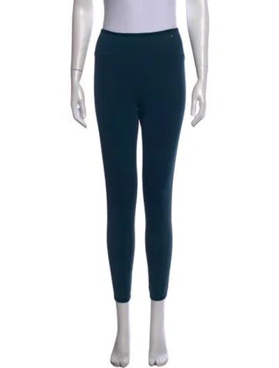 Pre-owned Escada Skinny Leg Pants In Blue