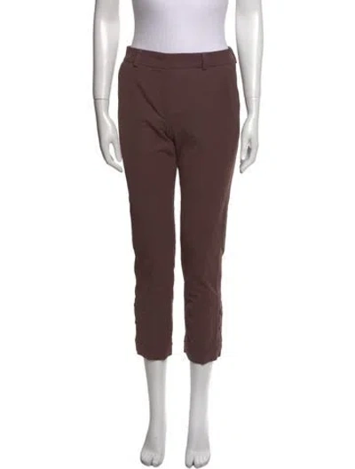 Pre-owned Escada Skinny Leg Pants In Brown