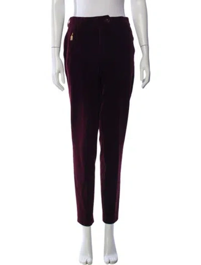 Pre-owned Escada Skinny Leg Pants In Purple