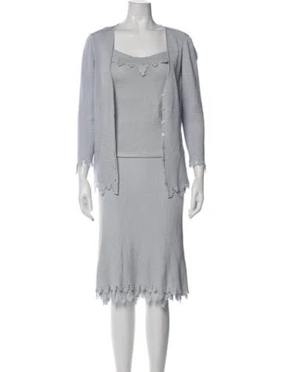 Pre-owned Escada Skirt Set In Blue