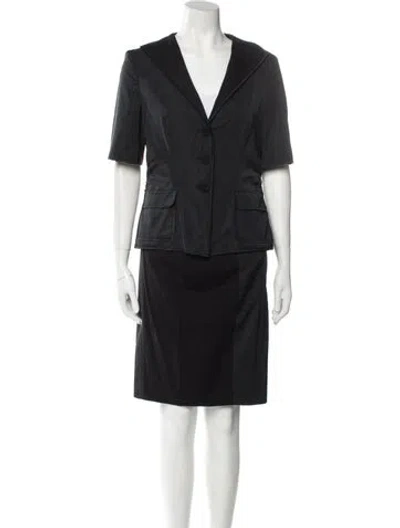 Pre-owned Escada Skirt Suit In Black