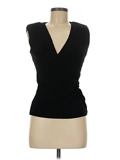 Pre-owned Escada Sleeveless Blouse In Black