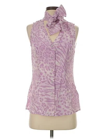 Pre-owned Escada Sleeveless Blouse In Purple