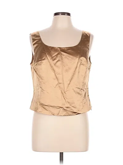 Pre-owned Escada Sleeveless Blouse In Tan