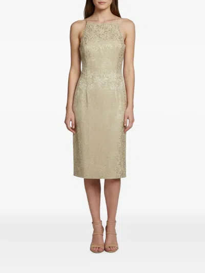 Pre-owned Escada Sleeveless Midi Dress In Neutral