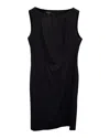 Escada Sleeveless Sheath Dress In Black Cotton In Black