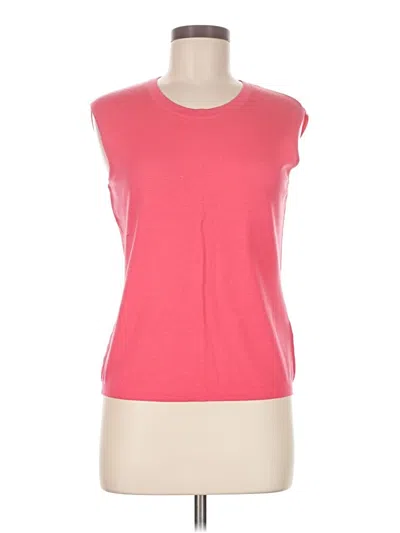 Pre-owned Escada Sleeveless Top Pink Scoop Neck Tops