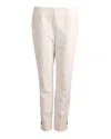 Escada Slim-fit Trousers In White Viscose In White