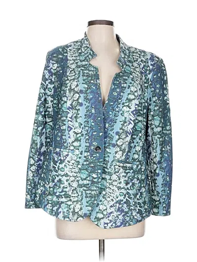 Pre-owned Escada Sport 3/4 Sleeve Blouse In Blue