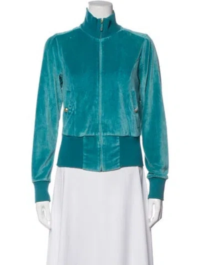 Pre-owned Escada Sport Bomber Jacket In Blue/green