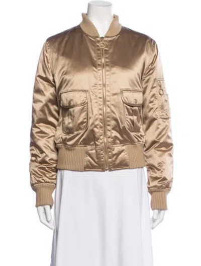 Pre-owned Escada Sport Bomber Jacket In Gold