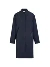 Escada Sport Button Front Coat In Blue
