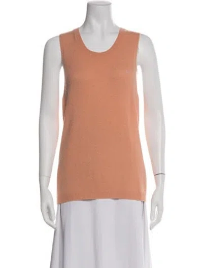 Pre-owned Escada Sport Cashmere Crew Neck Sweater In Orange