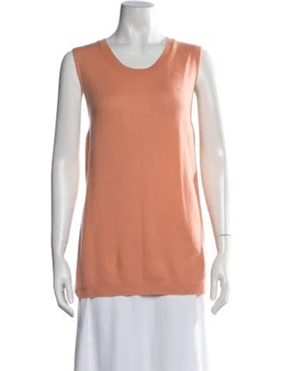 Pre-owned Escada Sport Cashmere Crew Neck Sweater In Orange