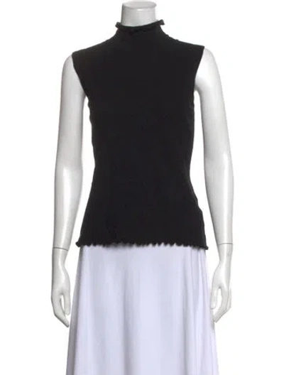 Pre-owned Escada Sport Cashmere Turtleneck Sweater In Black
