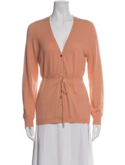 Pre-owned Escada Sport Cashmere V-neck Sweater In Neutral