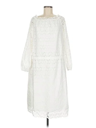 Pre-owned Escada Sport Casual Dress In White