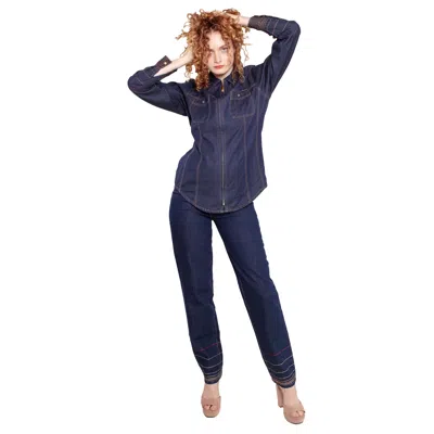 Pre-owned Escada Sport Chambray Set In Black