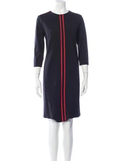 Pre-owned Escada Sport Colorblock Pattern Knee-length Dress In Blue