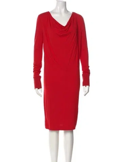 Pre-owned Escada Sport Cowl Neck Knee-length Dress