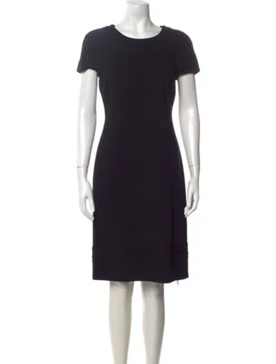 Pre-owned Escada Sport Crew Neck Knee-length Dress In Blue