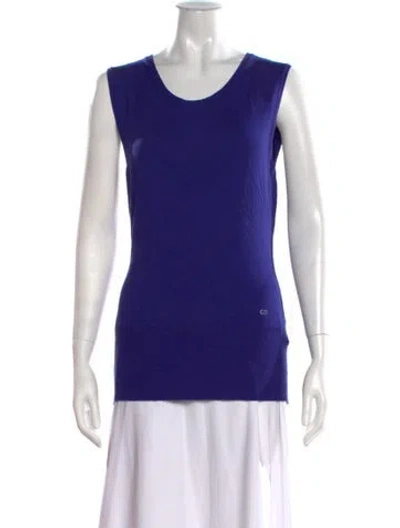 Pre-owned Escada Sport Crew Neck Sweater In Purple