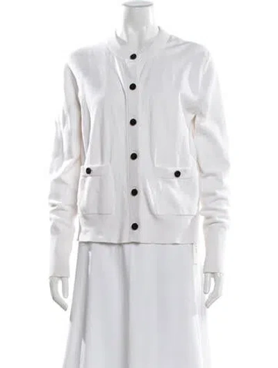 Pre-owned Escada Sport Crew Neck Sweater In White