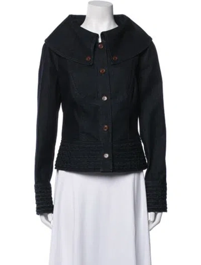 Pre-owned Escada Sport Denim Jacket In Black/blue