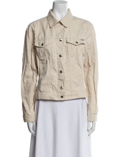 Pre-owned Escada Sport Denim Jacket In Neutral
