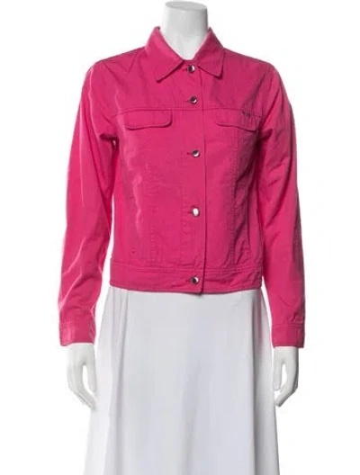 Pre-owned Escada Sport Denim Jacket In Pink