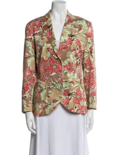 Pre-owned Escada Sport Floral Print Blazer In Multi