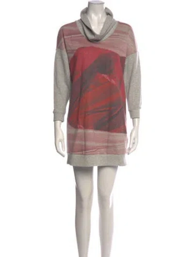 Pre-owned Escada Sport Graphic Print Mini Dress In Multicolor