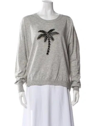 Pre-owned Escada Sport Graphic Print Scoop Neck Sweater In Neutral