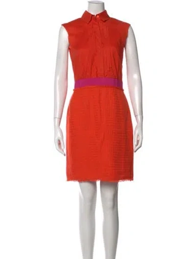 Pre-owned Escada Sport Knee-length Dress In Orange