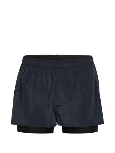 Escada Sport Layered Shorts In Blue