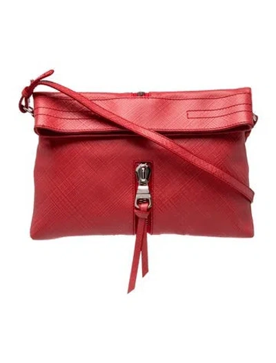 Pre-owned Escada Sport Leather Crossbody Bag In Red
