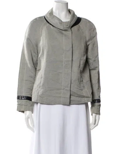 Pre-owned Escada Sport Linen Jacket In Neutral