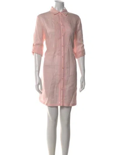 Pre-owned Escada Sport Linen Mini Dress In Pink