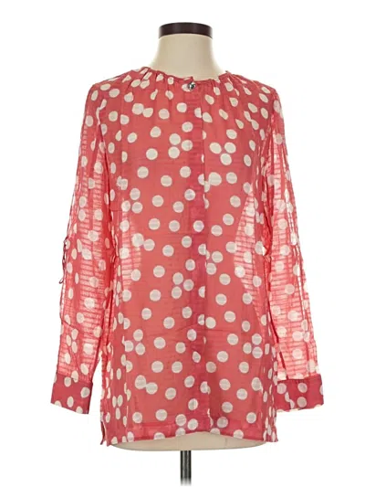 Pre-owned Escada Sport Long Sleeve Blouse In Red