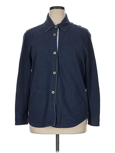 Pre-owned Escada Sport Long Sleeve Button Down Shirt In Blue
