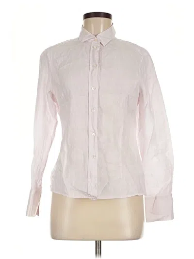Pre-owned Escada Sport Long Sleeve Button Down Shirt In White