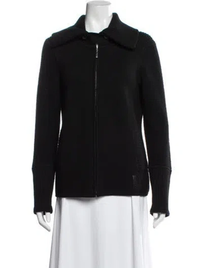 Pre-owned Escada Sport Merino Wool Jacket In Black