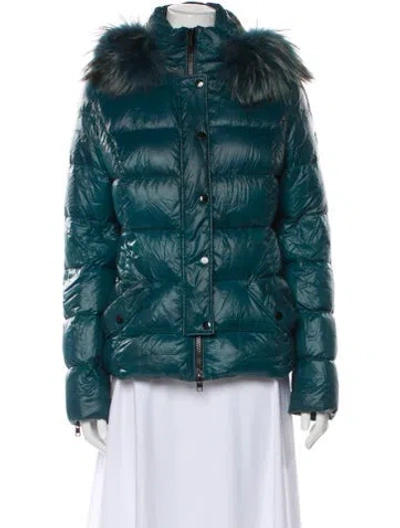 Pre-owned Escada Sport Nylon Down Jacket In Blue