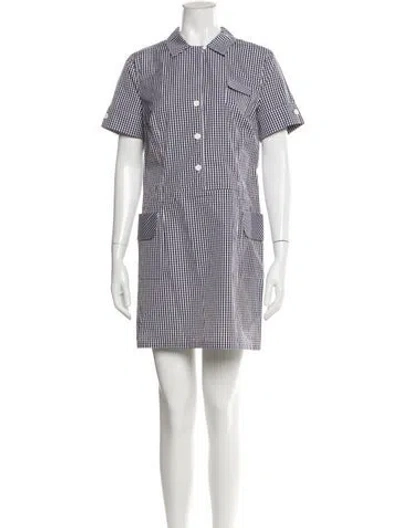 Pre-owned Escada Sport Plaid Print Mini Dress W/ Tags In Multi