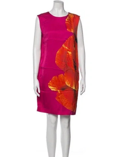 Pre-owned Escada Sport Printed Mini Dress In Pink