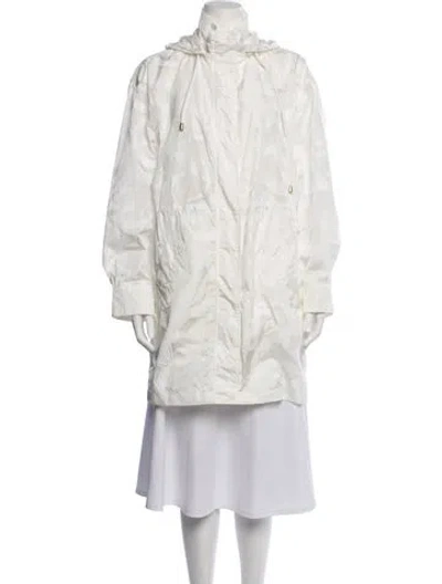 Pre-owned Escada Sport Printed Parka In White