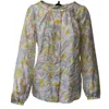 Escada Sport Printed Top In Multicolor Silk In Multi