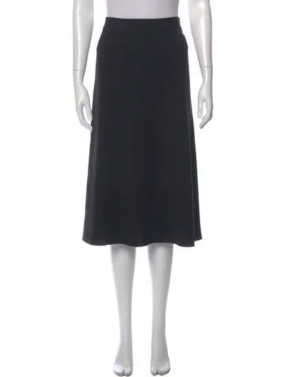 Pre-owned Escada Sport Ruffle Embellishment Knee-length Skirt In Black