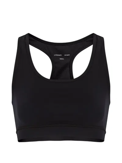 Escada Sport Scoop-neck Bra In Black